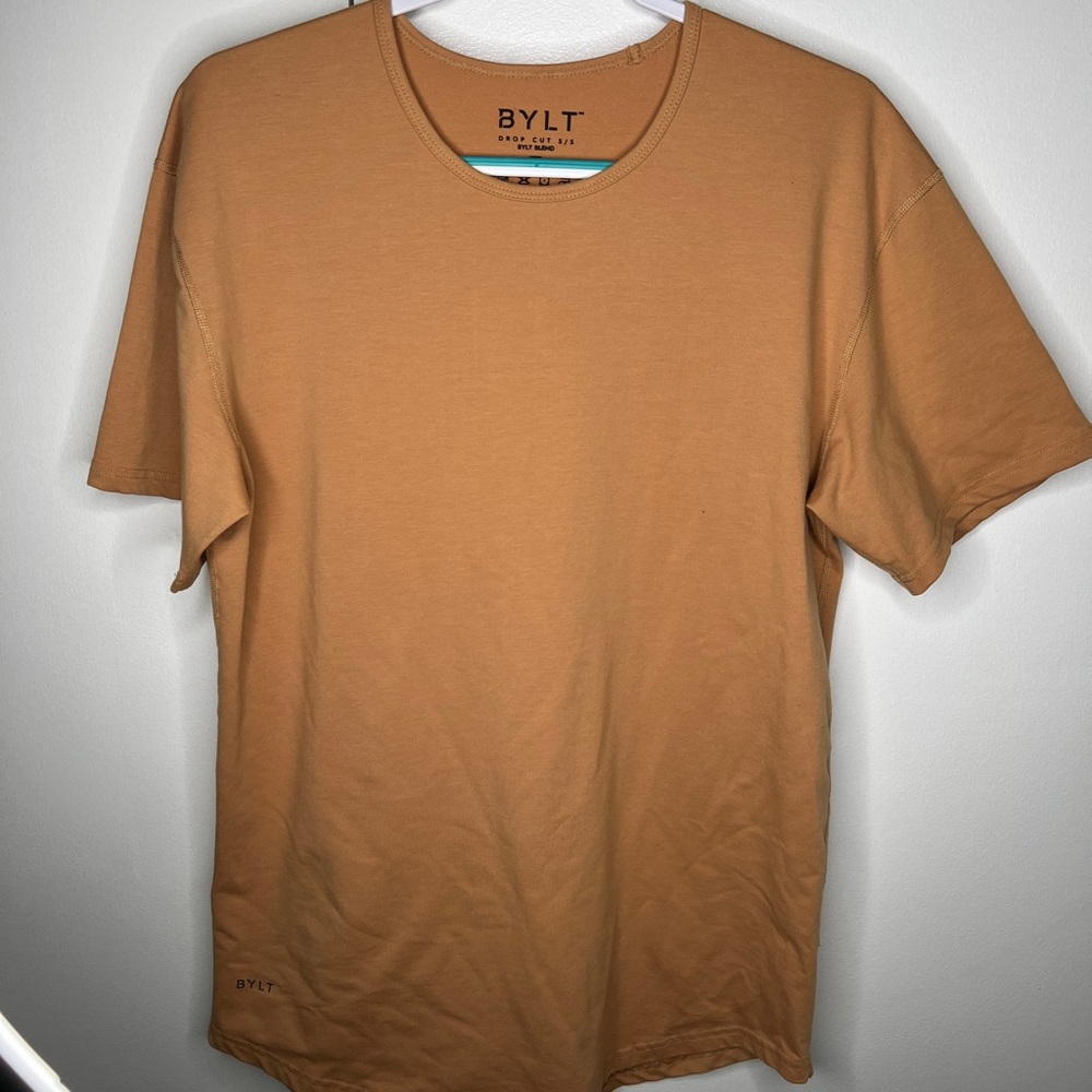 BYLT Basics Men's Tan Short Sleeve Tee